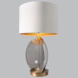 Livingsley Rune Table Lamp – Smoked Glass