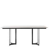 Rusiko Dining Table – Black and White