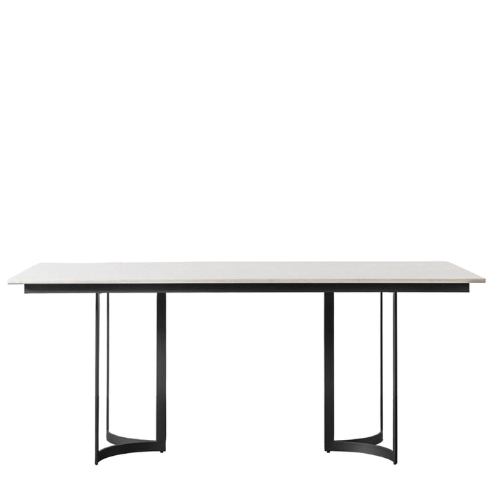 Rusiko Dining Table – Black and White