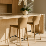 Tommy Franks Sarzana Bar Stool – Dark Marble Fabric