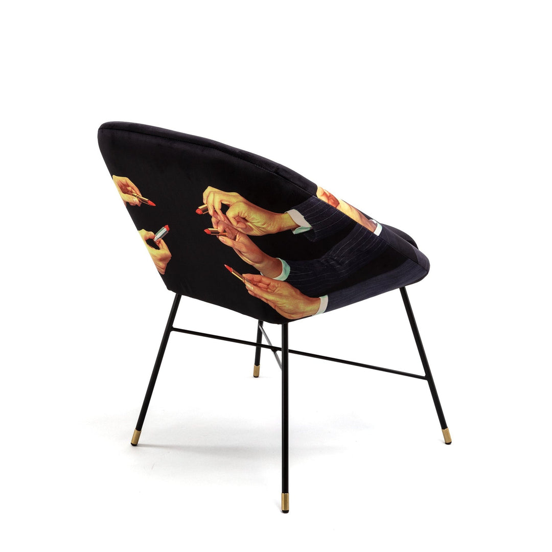 Seletti Lipstick Padded Chair – Black