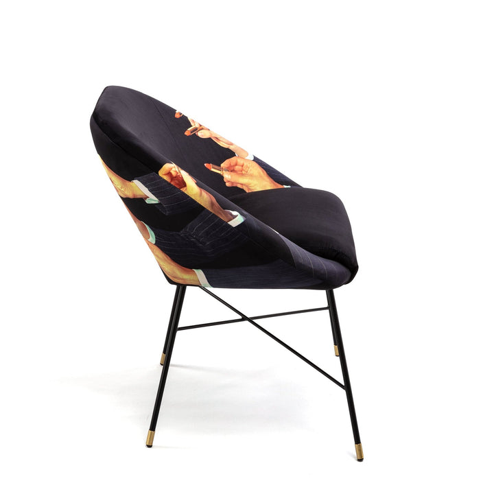 Seletti Lipstick Padded Chair – Black