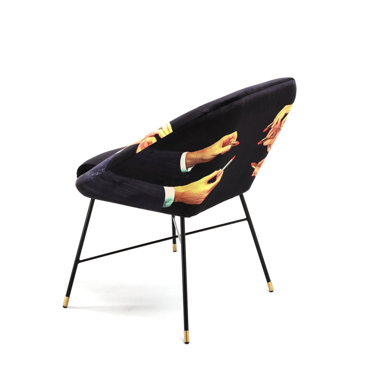 Seletti Lipstick Padded Chair – Black