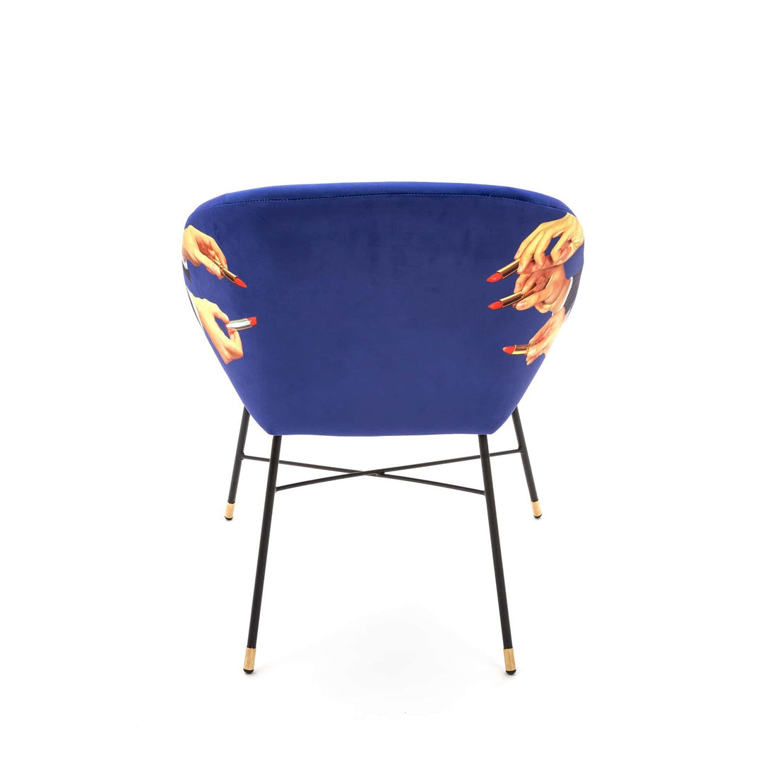 Seletti Lipstick Padded Chair – Blue