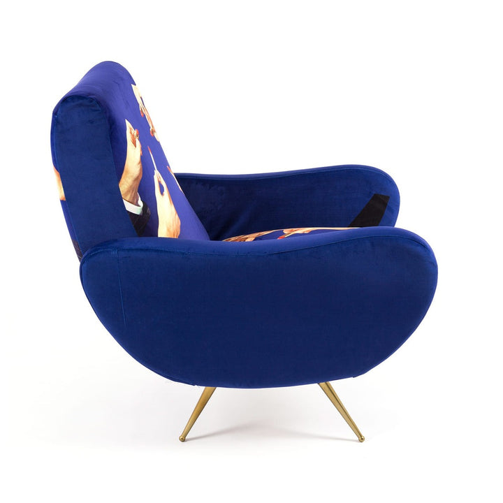 Seletti Lipstick Print Armchair