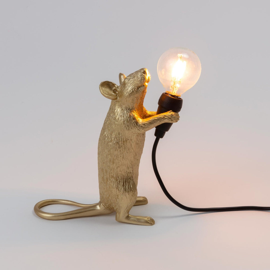 Seletti Mouse Standing Lamp – Gold