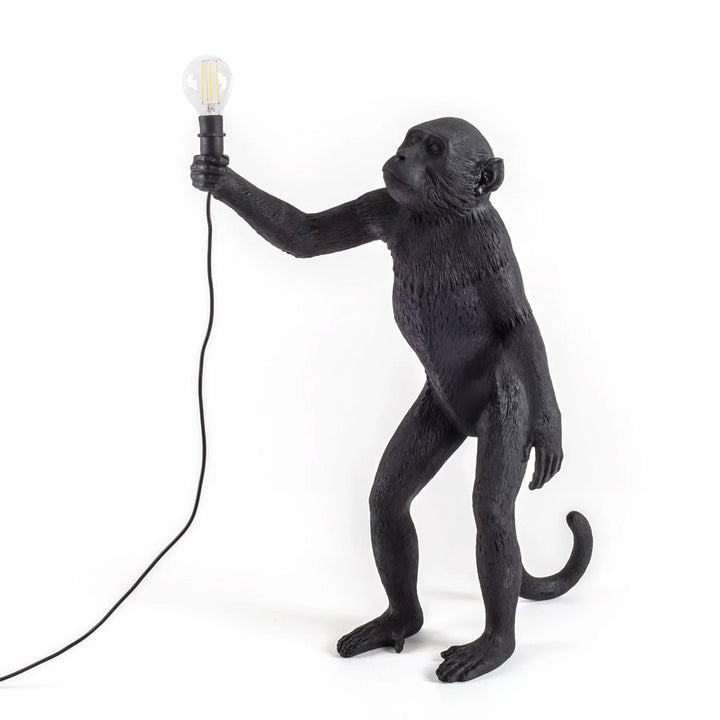 Seletti Standing Monkey Lamp – Black