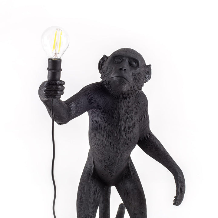 Seletti Standing Monkey Lamp – Black