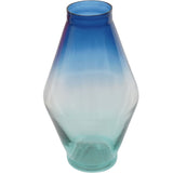 Libra Interiors Elise Glass Vase – Ocean Blue