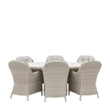 Silvester Oval Dining Set – 6 Seater