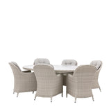 Silvester Oval Dining Set – 6 Seater