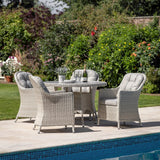Silvester Round Dining Set – 4 Seater