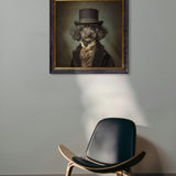 Sir Poodleton - Gentleman Poodle – Oxford Square Frame