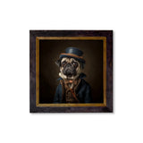 Sir Puggington – Gentleman Pug – Oxford Square Frame