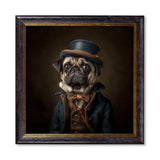 Sir Puggington – Gentleman Pug – Oxford Square Frame