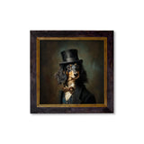 Sir Sausageworth – Gentleman Dachshund – Oxford Square Frame