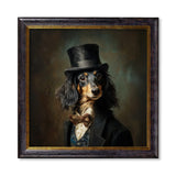 Sir Sausageworth – Gentleman Dachshund – Oxford Square Frame