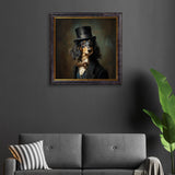 Sir Sausageworth – Gentleman Dachshund – Oxford Square Frame