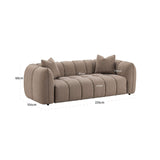 Richmond Interiors Hogan 3-Seater Sofa – Mocca Chunky