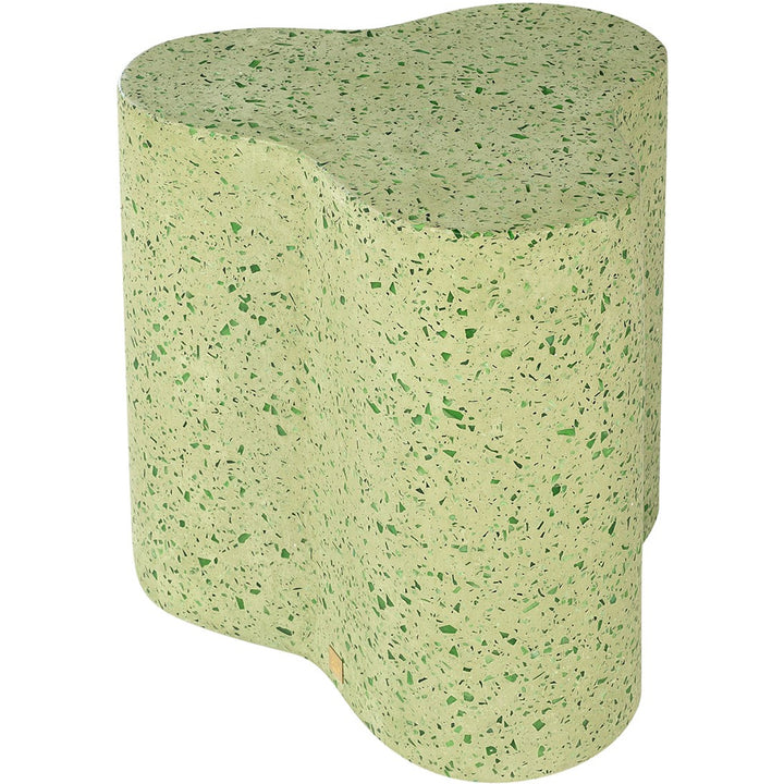 Stella Clover Stool – Green Terrazzo