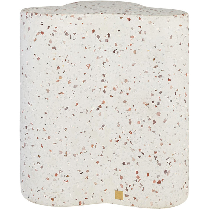 Stella Clover Stool – White Terrazzo