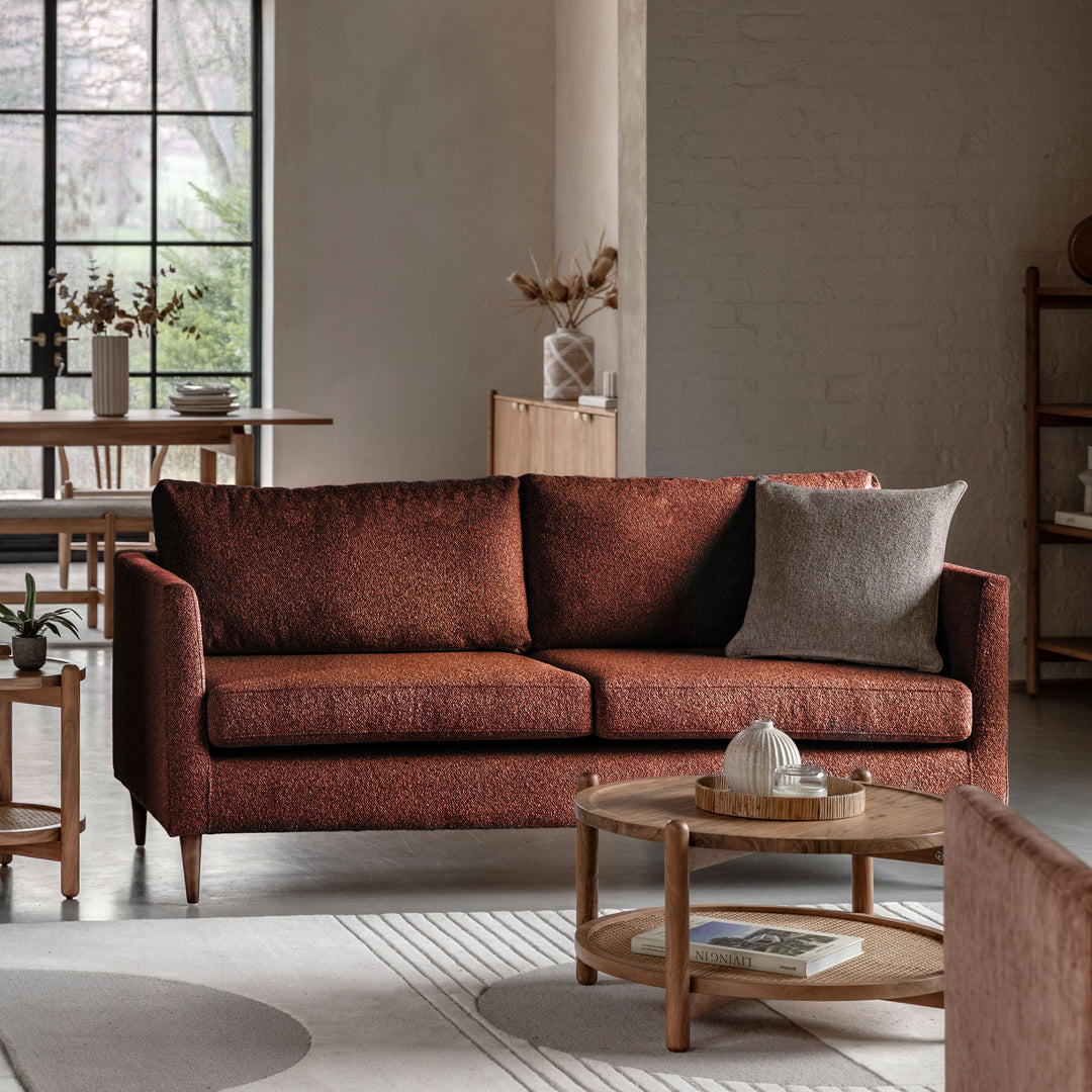 Sutherland 3-Seater Sofa – Rust