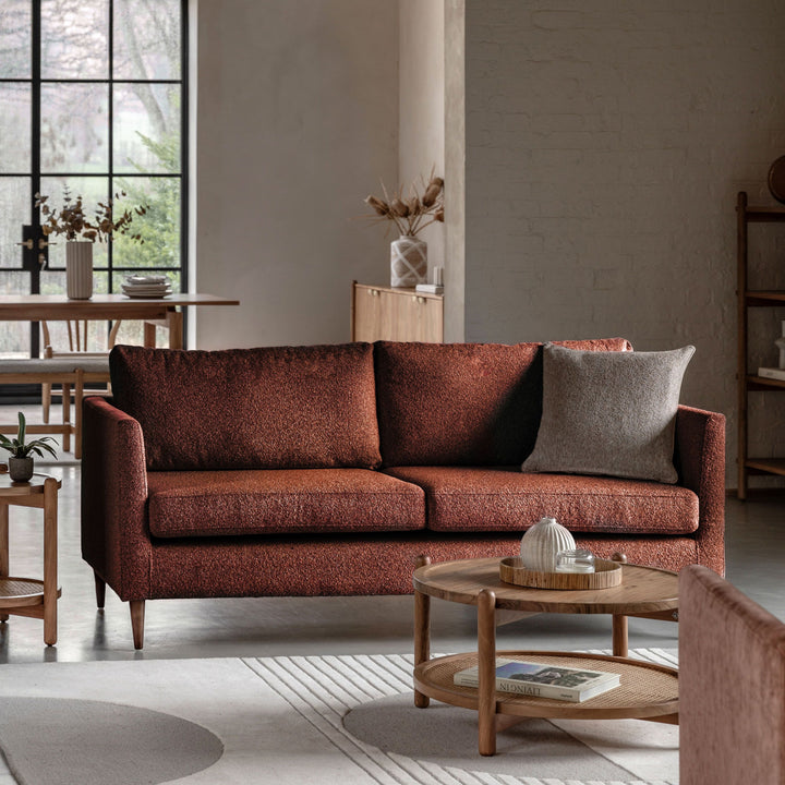 Sutherland 3-Seater Sofa – Rust