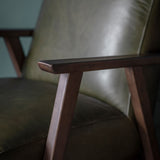 Sutton Armchair – Heritage Green Leather