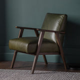 Sutton Armchair – Heritage Green Leather