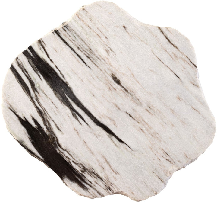Thaddeus Side Table – Panda White Marble
