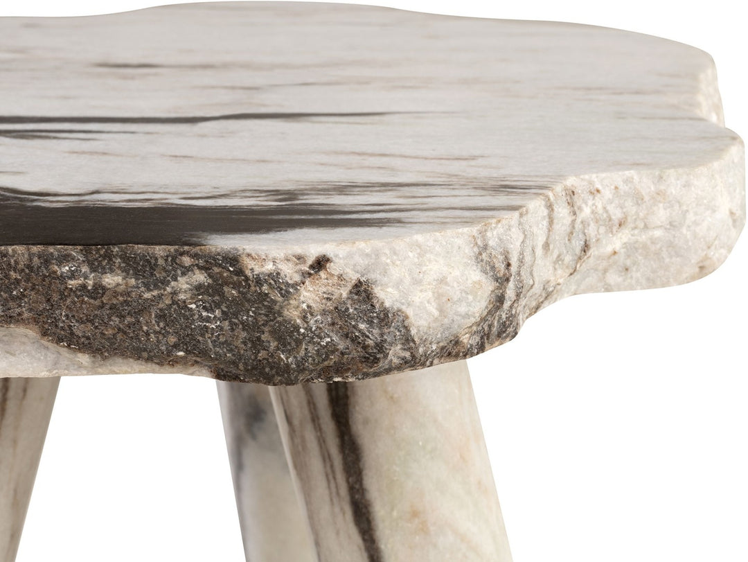 Thaddeus Side Table – Panda White Marble