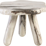 Thaddeus Side Table – Panda White Marble