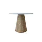 That's Living Zain Dining Table – 122cm – Burnished Brass