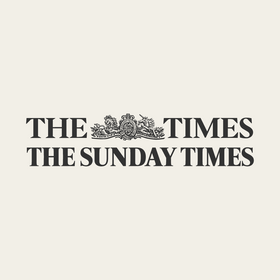 Logos of 'The Times' and 'The Sunday Times' on a light beige background