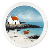 The Coastal House - Oxford White Round Frame