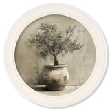 The Olive Tree - Oxford Strong White Round Frame