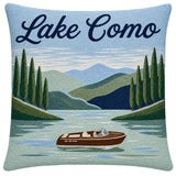 The Pillow Drop Lake Como Needlepoint Cushion
