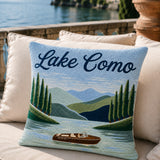 The Pillow Drop Lake Como Needlepoint Cushion