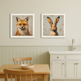 The Fox & The Hare - Hurstwood Cream Frame