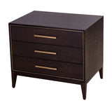 RV Astley Thomas 3 Drawer Side Table – Chocolate