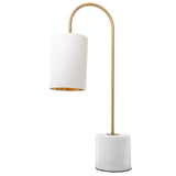 RV Astley Kenna Table Lamp – White and Antique Brass