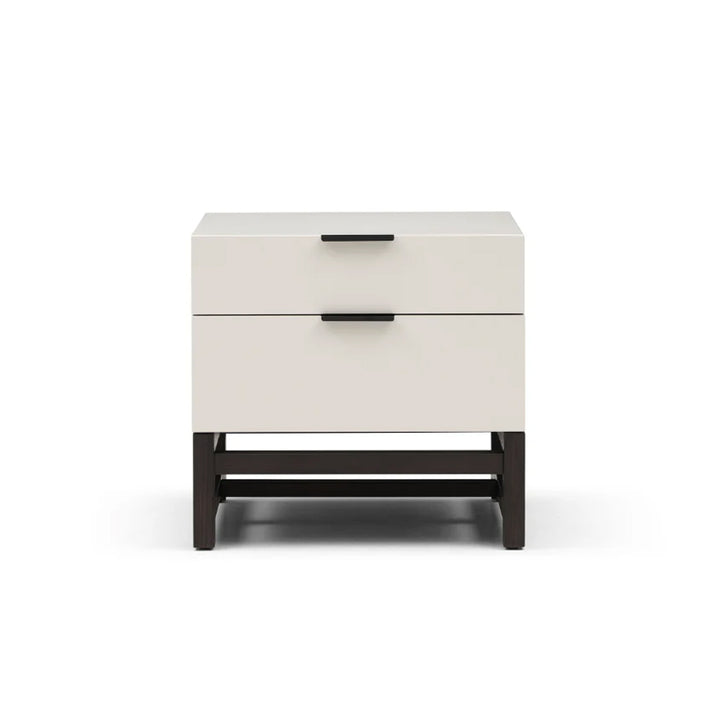 Tommy Franks Webb Bedside Table – Matte Beige