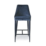 Tommy Franks Alain Bar Stool – Navy Velvet