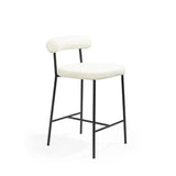 Tommy Franks Alita Bar Stool – Chex Bouclé Polar