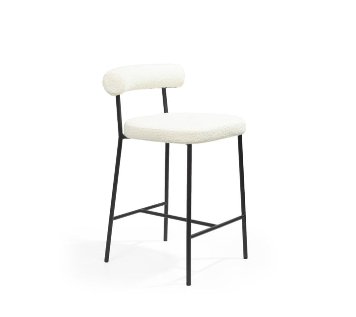 Tommy Franks Alita Bar Stool – Chex Bouclé Polar