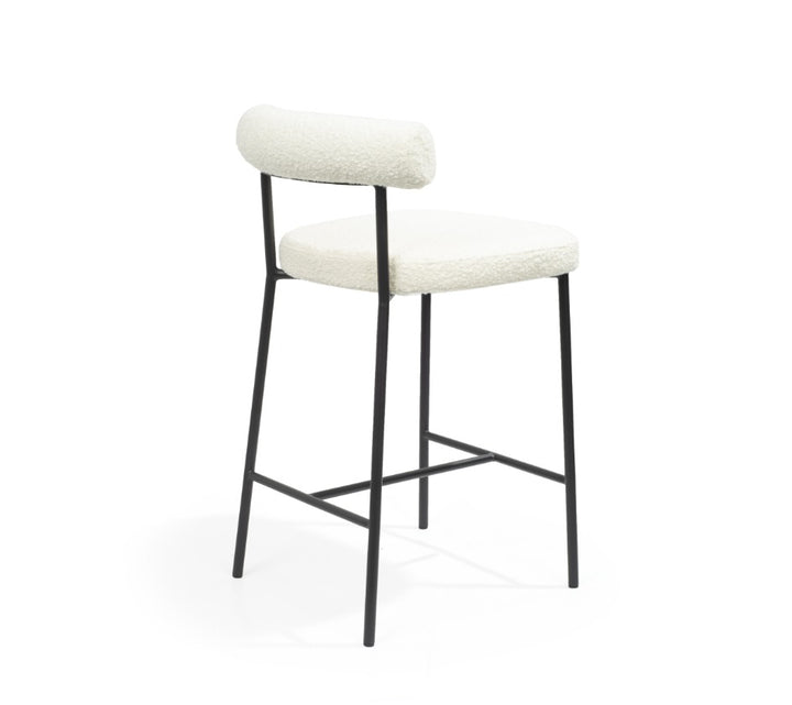 Tommy Franks Alita Bar Stool – Chex Bouclé Polar