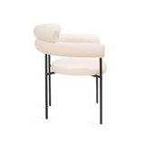 Tommy Franks Alita Dining Chair – Chex Polar Boucle Fabric