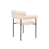 Tommy Franks Alita Dining Chair – Chex Polar Boucle Fabric