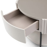 Tommy Franks Avola Bedside Table – Matte Beige