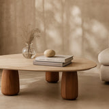 Tommy Franks Basilca Coffee Table - Walnut Travertine